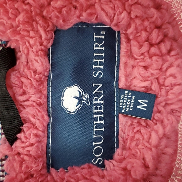 Southern Shirt 1/2 zipper pink Teddy bear sweater size M - Picture 6 of 7